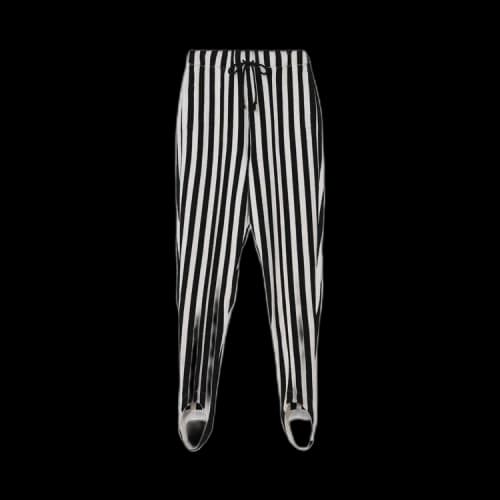 Undercover Mononoke Stirrup Pants Vertical Stripes 'Black'