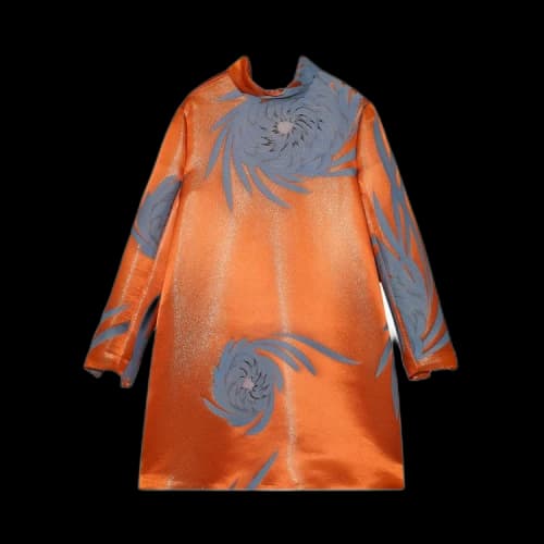 Undercover Mononoke Floral Midi Coat 'Orange'