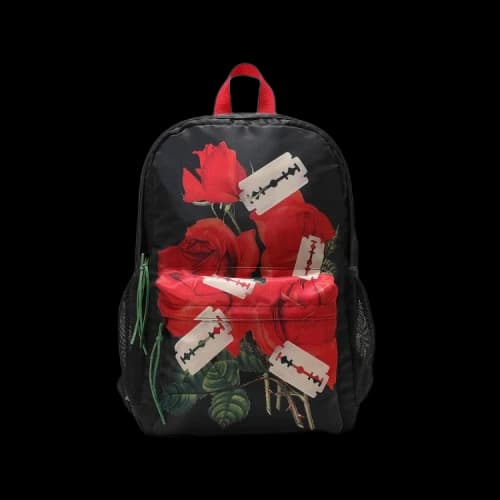 Undercover Mononoke Blade & Floral Motif Backpack 'Black'