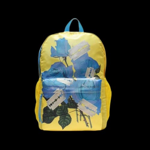 Undercover Mononoke Blade & Floral Motif Backpack 'Yellow'