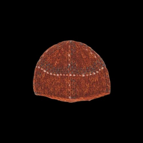 Undercover Check Print Knit Hat 'Orange'