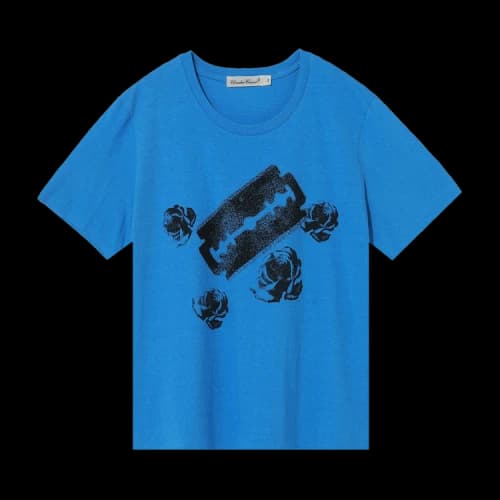 Undercover Mononoke Blade Floral Print Tee 'Blue'