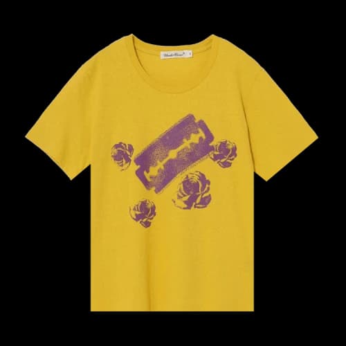 Undercover Mononoke Blade Floral Print Tee 'Yellow'