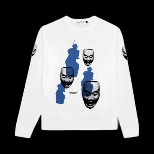 Undercover Fallen Man Mask Pullover 'White'