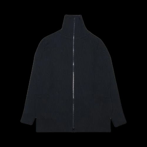 Vetements Logo Knitted Zip-Up Cardigan 'Black'