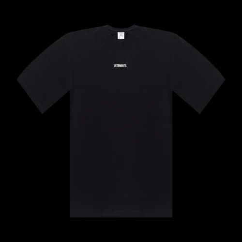 Vetements Logo Patch T-Shirt 'Black'