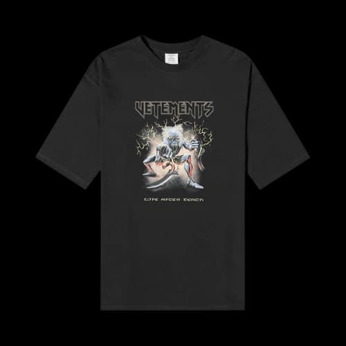 Vetements Electric Logo Heavy Metal T-Shirt 'Black'