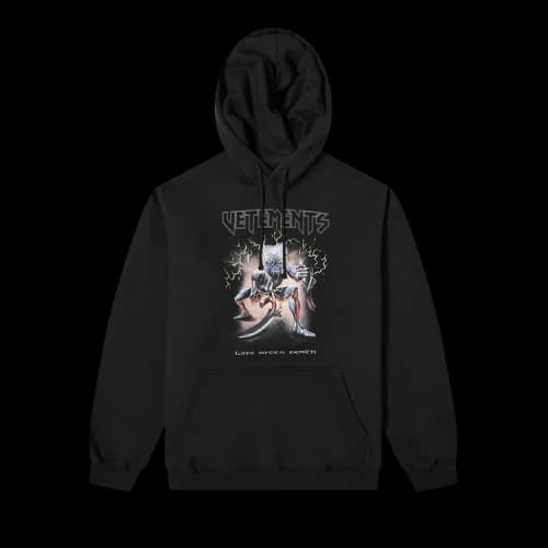 Vetements Electric Logo Heavy Metal Hoodie 'Black'
