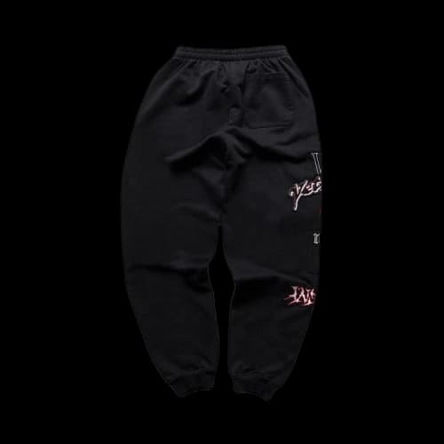 Vetements Metal Patched Logo Sweatpants 'Black'