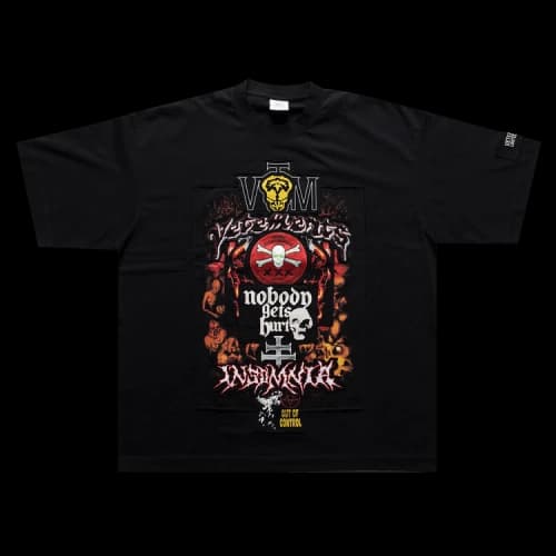 Vetements Metal Patched Logo T-Shirt 'Black'