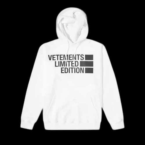 Vetements Big Logo Limited Edition Hoodie 'White'