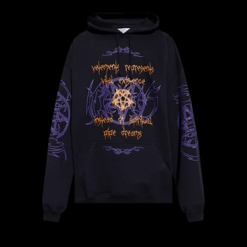 Vetements Vital Existence Hoodie 'Black'