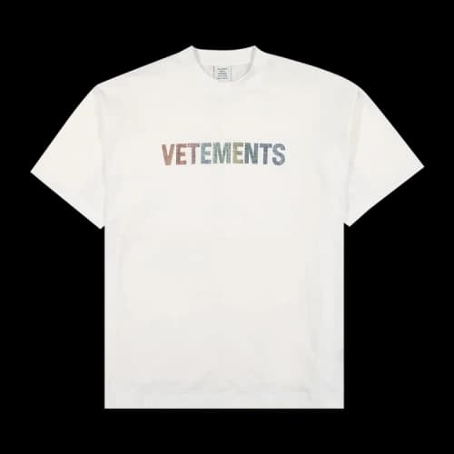 Vetements Crystal Logo T-Shirt 'White'