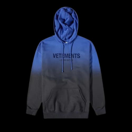 Vetements Gradient Logo Limited Edition Hoodie 'Blue'