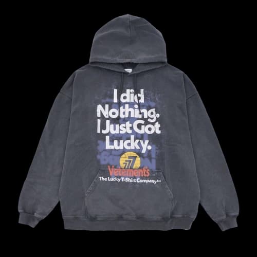 Vetements I Got Lucky Hoodie 'Black'