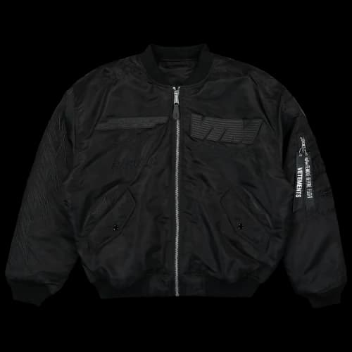 Vetements Motorcycle Bomber Jacket 'Black'