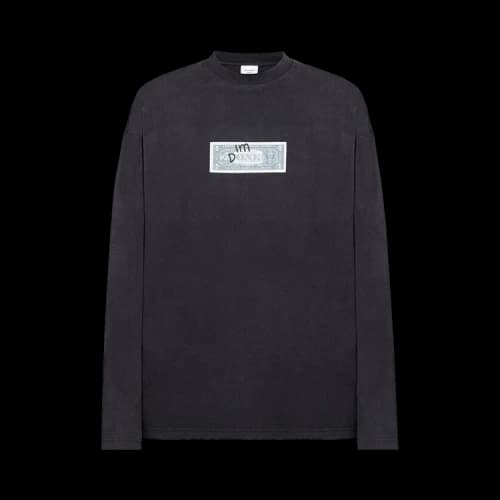 Vetements I Am Done Long-Sleeve T-Shirt 'Black'