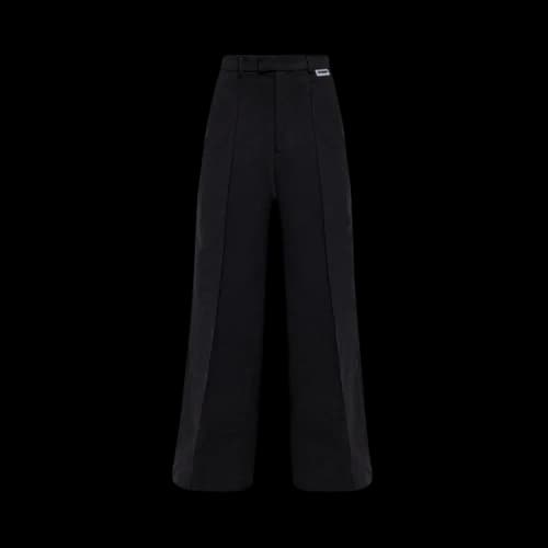 Vetements Wide Leg Molton Tailored Pants 'Black'