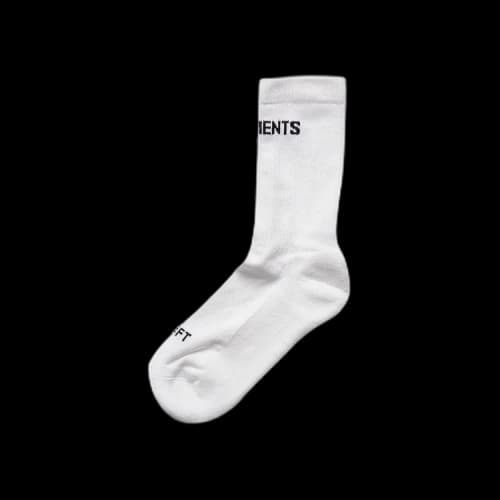 Vetements Logo Socks 'White'