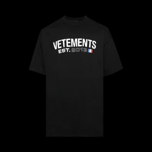Vetements Flag Logo T-Shirt 'Black'