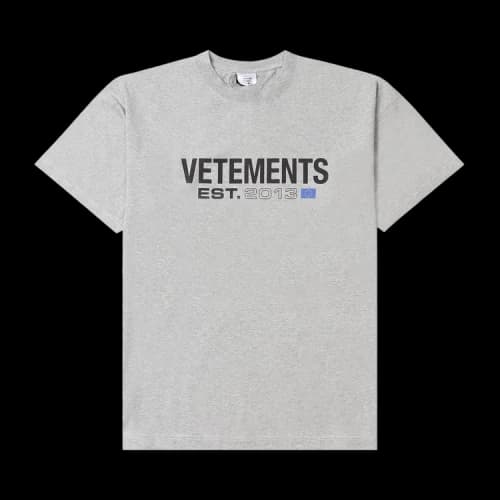 Vetements Flag Logo T-Shirt 'Grey'