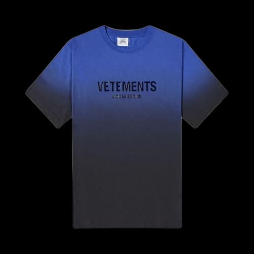 Vetements Gradient Logo Limited Edition T-Shirt 'Blue'