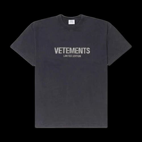 Vetements Limited Edition Crystal Logo T-Shirt 'Black'