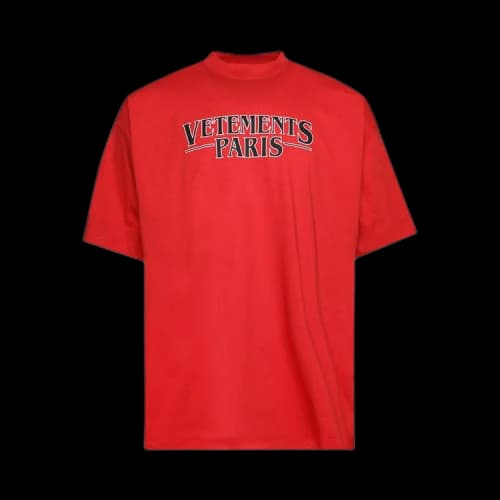 Vetements Paris Logo T-Shirt 'Red'