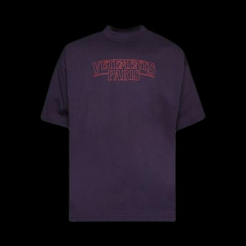 Vetements Paris Logo T-Shirt 'Purple'