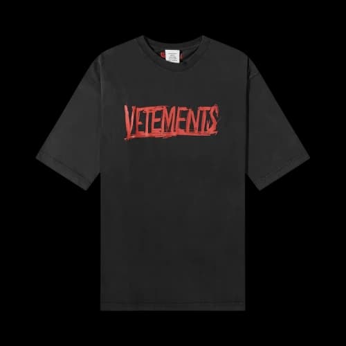 Vetements World Tour Logo T-Shirt 'Black'