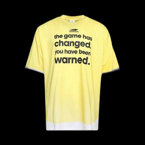 Vetements Gamechanging T-Shirt 'Yellow'