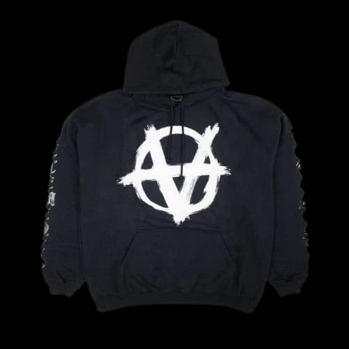 Vetements Double Anarchy Popover Hoodie 'Black'