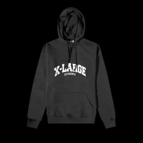 Vetements X-Large Logo Hoodie 'Black'