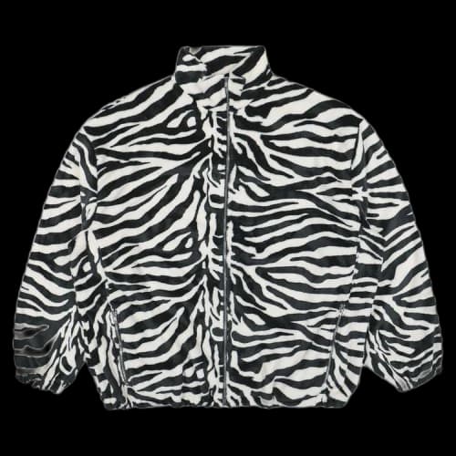 Vetements Fleece Zip-Up Jacket 'Zebra'