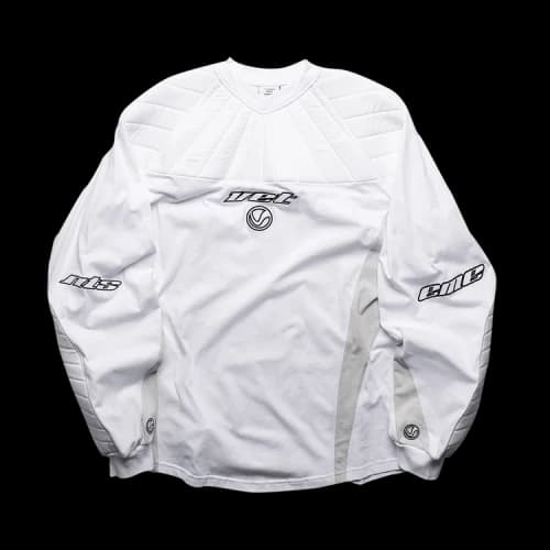 Vetements Gamer Padded Long-Sleeve T-Shirt 'White'