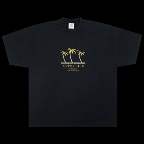 Vetements Embroidered Afterlife T-Shirt 'Black'