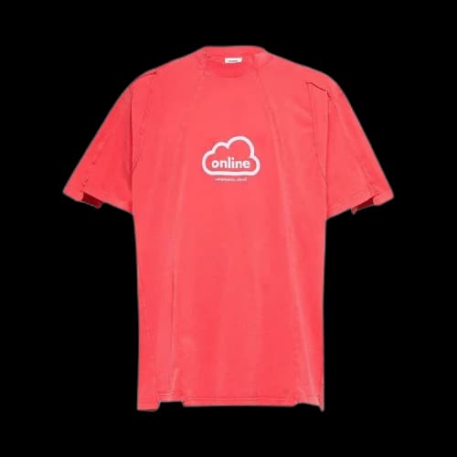 Vetements Online Cut-Up T-Shirt 'Red'