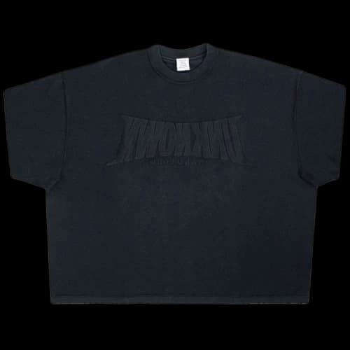 Vetements Dirty Unknown Embroidered Oversized T-Shirt 'Black'