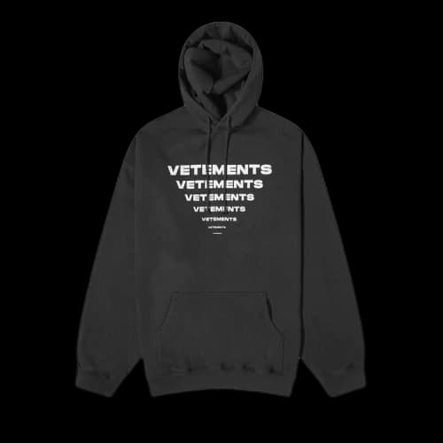 Vetements Pyramid Logo Hoodie 'Black'