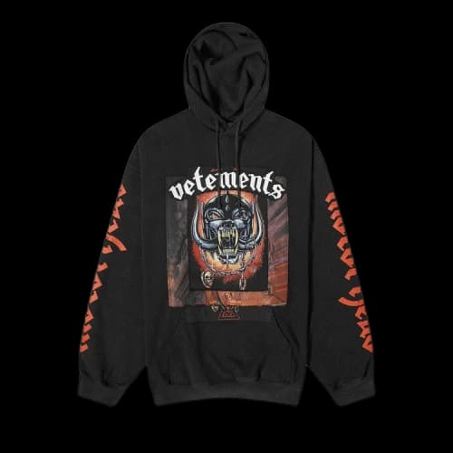 Vetements Motorhead Patched Hoodie 'Black'