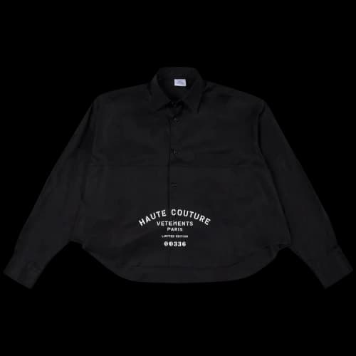 Vetements Haute Couture Cropped Shirt 'Black'