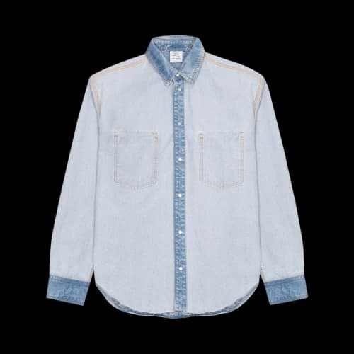 Vetements Inside Out Denim Shirt 'Blue'