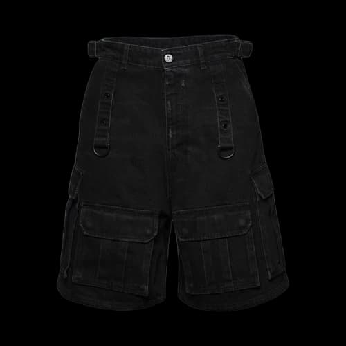 Vetements Multipocket Cargo Denim Shorts 'Black'