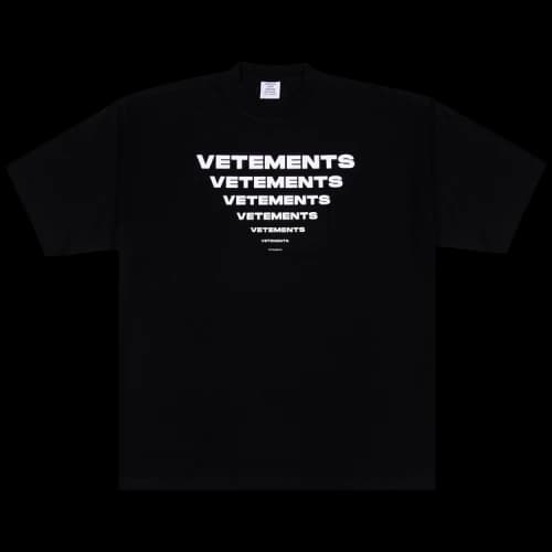 Vetements Pyramid Logo T-Shirt 'Black'