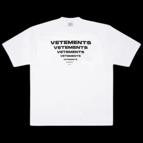 Vetements Pyramid Logo T-Shirt 'White'