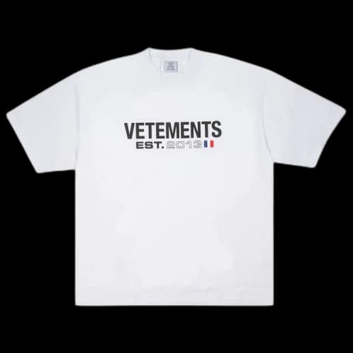 Vetements Flag Logo T-Shirt 'White'