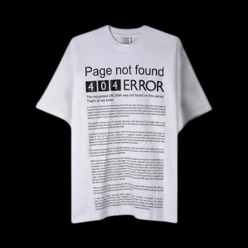 Vetements Page Not Found T-Shirt 'White'