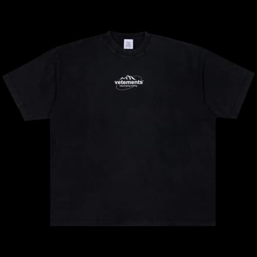 Vetements Spring Water Logo T-Shirt 'Black'