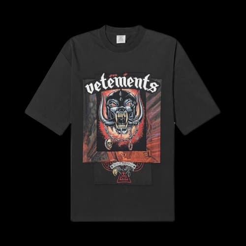 Vetements Motorhead Patched T-Shirt 'Black'