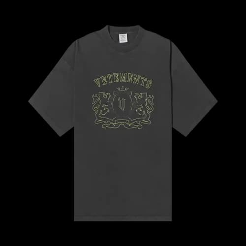 Vetements Royal Logo T-Shirt 'Black'